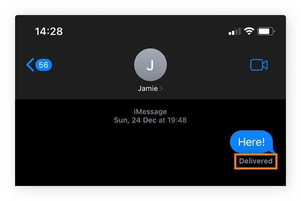 iMessage发送状态示例