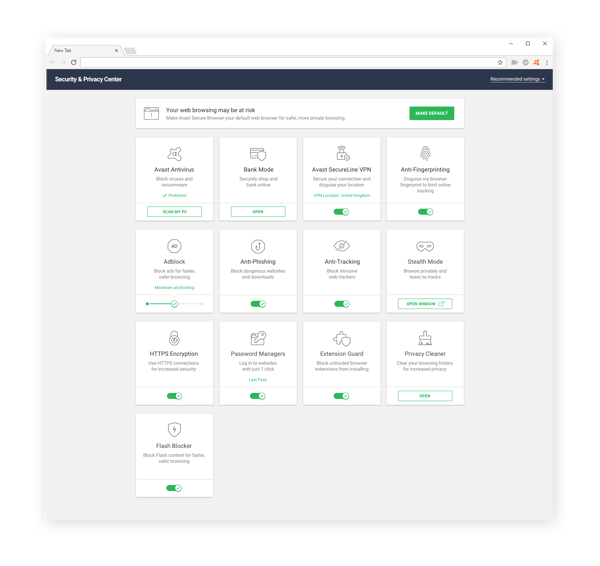 Avast SecureBrowser是一个安全的私人浏览器，能让你在网上安全浏览。