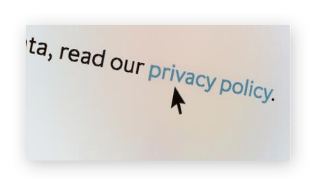 阅读网站的隐私政策以确认其安全性。